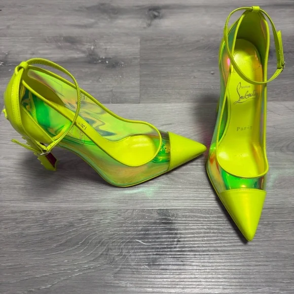 Christian Louboutin Iridescent Neon Heels - Picture 4 of 6